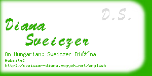 diana sveiczer business card